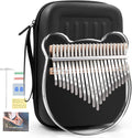 Acrylic Kalimba Thumb Piano,YUNDIE Portable 17 Keys Mbira Crystal Finger Piano, Musical Instruments Birthday Gift for Adult Beginners Professional(Clear) (21 Keys)