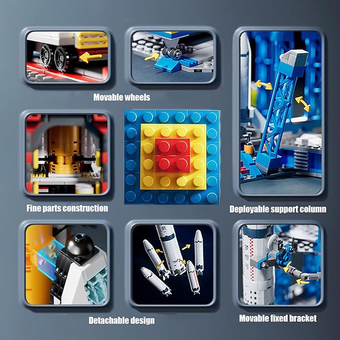 136-Piece Urban Engineering Building Blocks Set - Build 7 Cool Models: Construction Airplane, Vehicles, Submarine & More | STEM Toys for Kids Ages 6-12 | Creative Gift for Boys & Girls