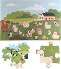 Jumbo Floor Puzzle for Kids, Large Jigsaw Puzzles 48 Piece for Kids Ages 3-5,Preschool Learning & Education Toys, Gifts for 4-8 Year Old Boys and Girls (Farm Animals)