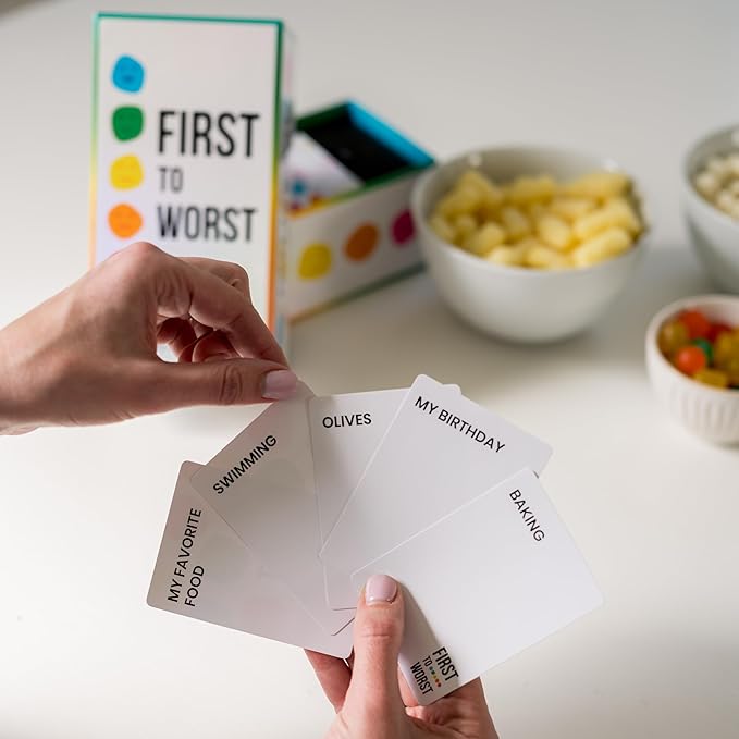 Party Game - The Card Game About How Your Friends and Family Rank Things - for Kids, Tweens, Teens, College Students, Adults, Families, Groups and Fun Parties with Polarizing Priorities