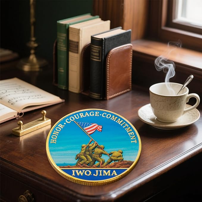 250th Anniversary U.S. Armed Forces Commemorative Coin - Patriotic Military Collectible with Engraved Service Branch Insignia，Patriotic Marine Corps Collectible (Marine Corps)