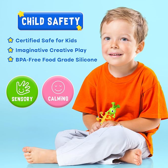 Baby Bath Toys Suction Toy: No Hole Bath Toy for Baby Toddlers - Kids Mini Sensory Fidget Suction Cup Toys for Boys Girls - Window Building Toy Gifts Christmas Stocking Stuffers for Kids (Ages 3+)