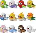 Parrots Micro Mini Building Block Sets Birthday Gift for Kids, Animals Buildling Model Kits, Mini Bricks Birds Series Toys for Kids（12 Boxes）