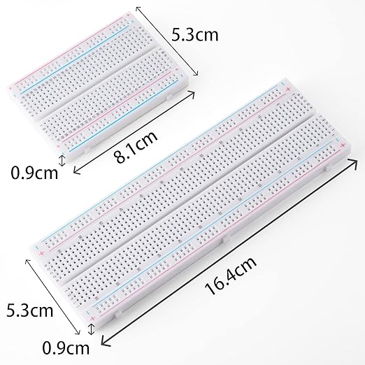 Breadboard Jumper Wires Kit 1Pcs 830 Breadboards 1PCS 400 Breadboards +65pcs Flexible Breadboard Jumper Wires +140pcs Jumper Wires+1pcs Tweezer for Arduino Raspberry Pi
