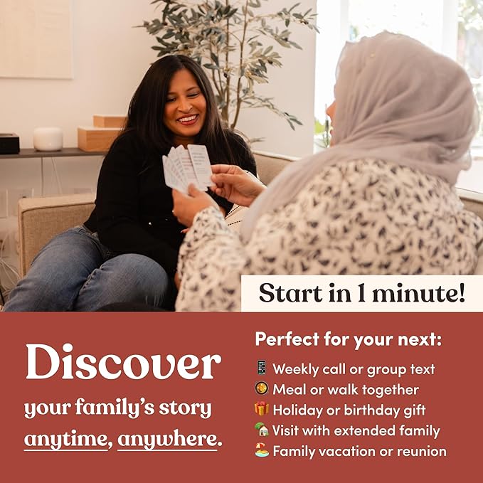 Parents Are Human, Relationship Cards, Get to Know Each Other Better, Parents, Families, Teens & Kids Relationship Building, Light & Deep Questions, 70 Questions & Activity Cards, English + Khmer
