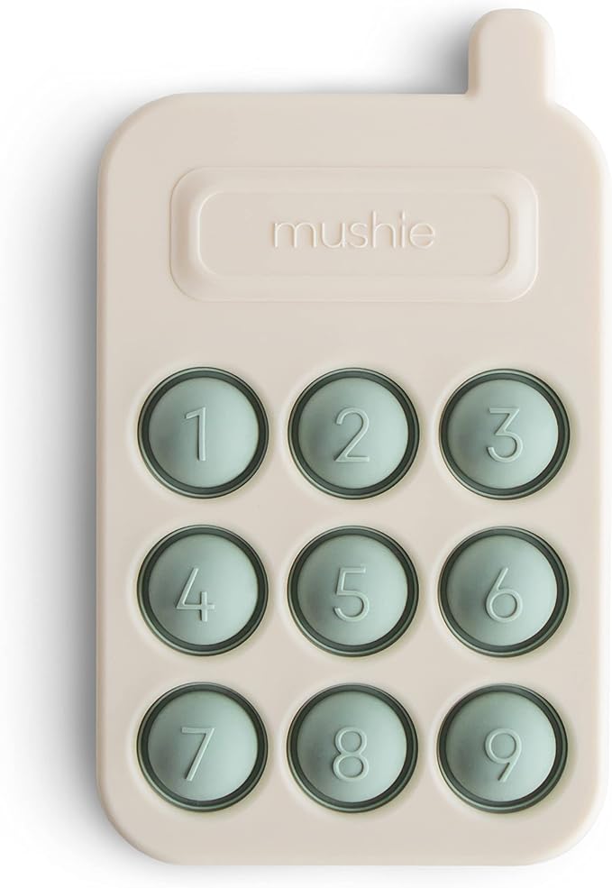 mushie Phone Press Toy (Cambridge Blue)