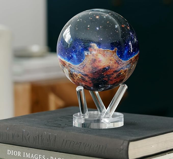 MOVA James Webb Carina Nebula 6-Inch Rotating Globe – Solar Powered Desktop Display Inspired by NASA Imagery, No Batteries or Wires, Unique Space Decor or Educational Gift