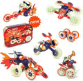 Clixo Mars Rover Pack - Glow-in-The-Dark Wheels Magnetic Building Toy - 30 Flexible Magnet Pieces for Galactic Exploration & Adventure. Award-nominated STEM Toy. Kids Gift & Travel. Ages 6+ [New]