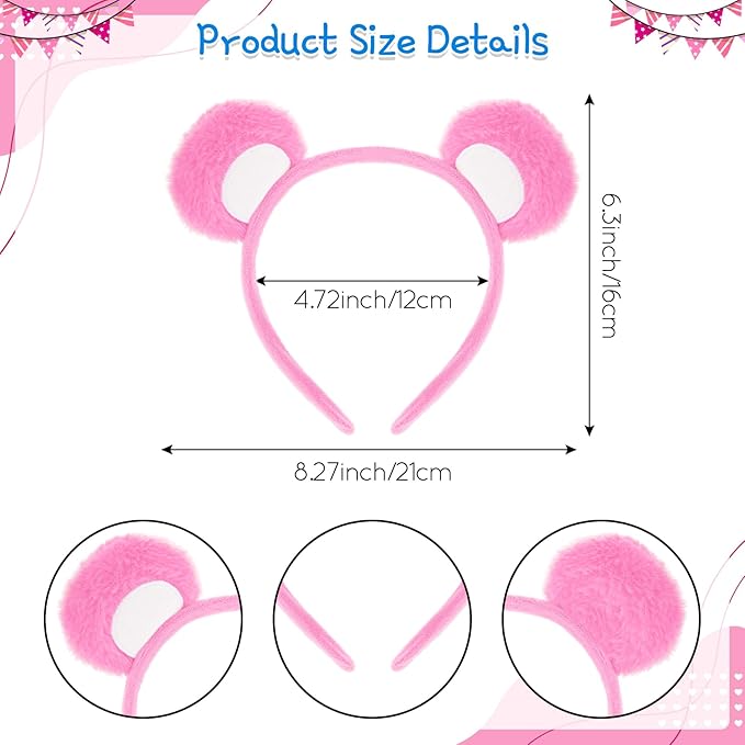 Halloween Bear Costume Accessories Bear Ear Headband and Tutu Skirt Set for Halloween Cosplay Party Dress Up