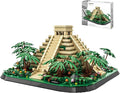 El Castillo Pyramid Building Blocks Sets Mexico Architecture Building Block Toys for Adults and Kids Mayan Pyramid Model Gift for Boys and Girls 1346+PCS