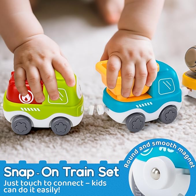 ALASOU Electric Train Set for Toddlers Kids with Steam Spray|Light & Music Magnetic Car Toy with Tracks,Playmat/Storage Bag|Christmas Birthday Gift for 3 4 5 6 Year Old Boys Girls