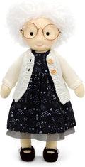 BlissfulPixie Handmade Soft Girl Rag Doll - Ella 12" with Cute Stuffed Plush, Ideal First Doll for Babies & Toddlers