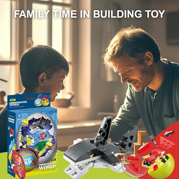 Sea Animals Building Block Stocking Stuffers Classroom Prizes Christmas Birthday Gifts Toy Building Sets for Kids 6-12