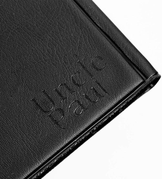 Uncle Paul Coin Album Coin Holder Coin Collection Book for Collectors CS37 (Elegant Black, 45x45 MM Pocket [Fits coins under 40mm])