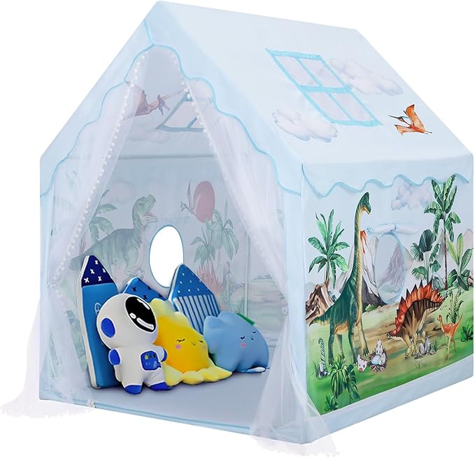 Kids Tent Toddler Playhouse for Boys Girls,Large and Foldable Kids Playtents with Windows,Portable and Lightweight Play Tent Indoor&Outdoor Gift for Children
