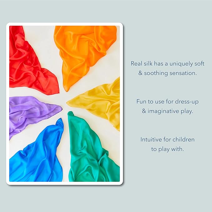 Sarah's Silks Mini Playsilks | Solid Colors | Creative Waldorf Toys for Education and Open-Ended Play (Purple)