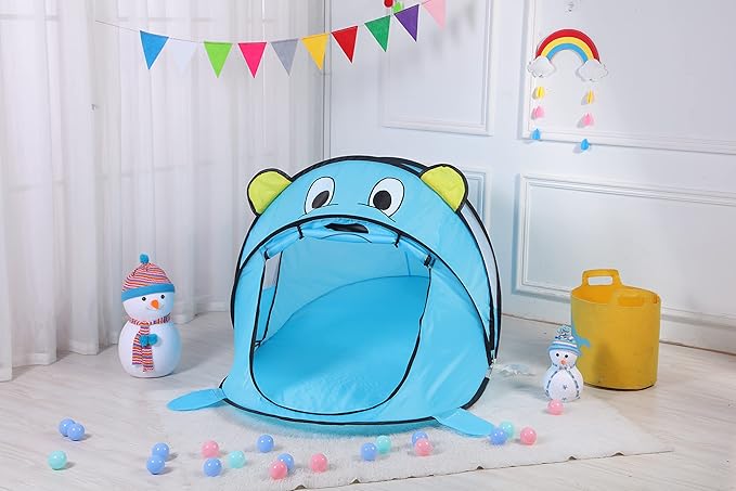 Kids Play Tents – Collapsible Tent for Boys Girls Gift - Large Foldable Playhouse Indoor/Outdoor Fun - Pop up Tent Toys for Age 1 and up Child Birthdays Presents (MK Mouse)