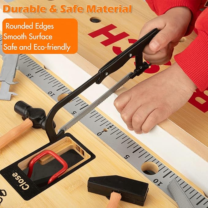 28 Pcs Kids Toy Tool Set Construction Party Supplies Plastic Pretend Play Accessory for Boys with Screwdrivers Pliers Axes Saws