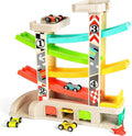 TOP BRIGHT Car Ramp Toys, Race Track Car Toy for Toddler Age 2-4 Year Old Boy with 4 Cars, Parking Lot & Gas Station, Toddler Toys for 2 Year Old Boy Toys, for 3 Year Old Boy