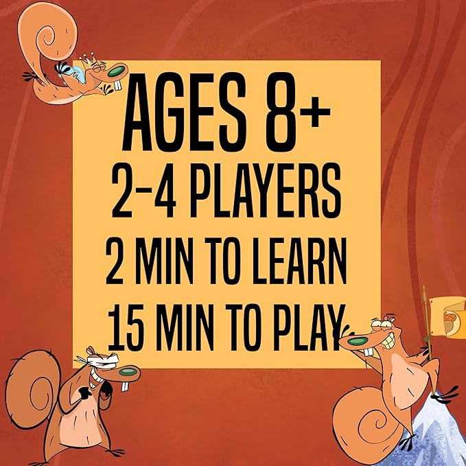 da Vinci's Room Squirrel Smackdown - The Fast Paced Family Card Game for 2-4 Players | Fun Card Games for Teens, Kids 8-12, or Adults (Compact Edition)