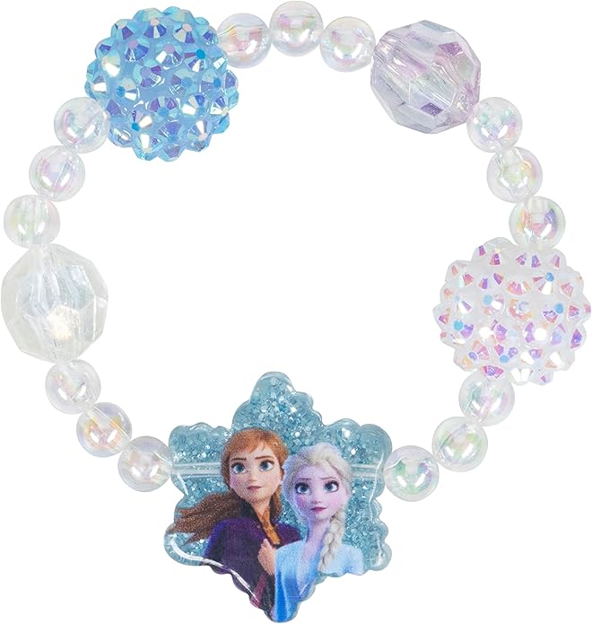 LUV HER Girls Jewelry Set - Dress Up Toy Jewelry Box Set with Bead Necklaces, Bracelets, and Rings - Frozen Play Accessories - Ages 3+