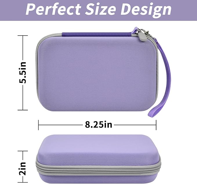 Case Compatible with GiiKER Super Blocks Puzzle Game, Super Slide Brain Teaser Puzzle Holder, Organizer Storage Bag for Electronic Brain Game Console & Puzzles for Kids Boys and Girls -Box Only-Purple