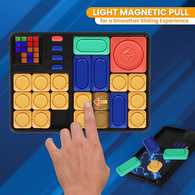 Point Games Super Slide Puzzle Game, Handheld Electronic Games for Kids, STEM Learning - Brain Teaser - IQ Puzzles Toy, Travel Toys & Great Gift, 530 Challenges for Boy & Girl, Ages 8+