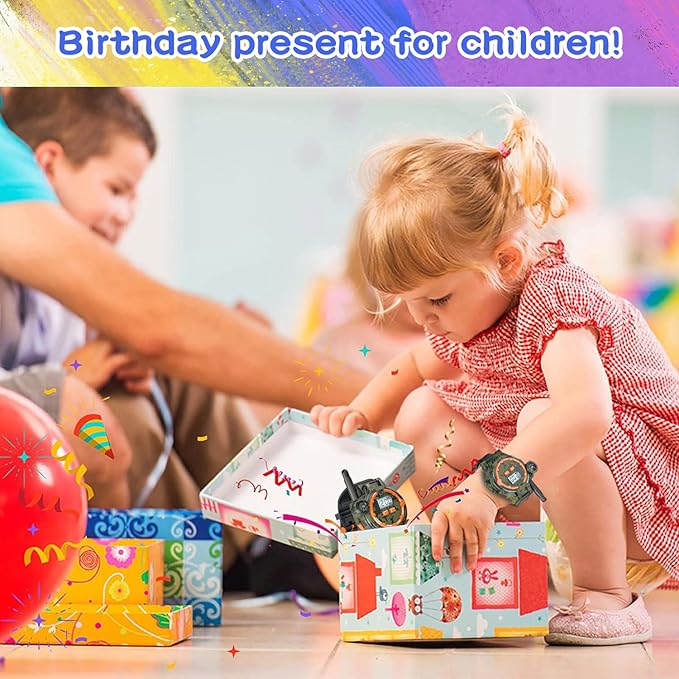 Rechargeable Walkie Talkies for Kids Radio Walky Talky with Flashlight Children Outdoor Game Interphone Gifts for Boy and Girl (3)