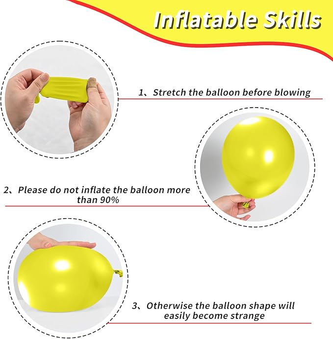 Red Black Yellow Balloons,12inch Balloons Lightning Printed Party Balloons Confetti Black Yellow Decoration for Boy Girls Cartoons Themed Party Birthdays Baby Showers Holiday Party