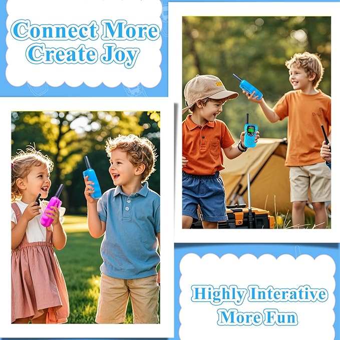 Walkie Talkies for Kids, Walkie Talkie Toys for Girls Boys, for Grandkids, Built-in Flashlight, Birthday Gifts for 3 4 5 6 7 8 9 10 Year Old Girl Boys, Kids Stocking Stuffers