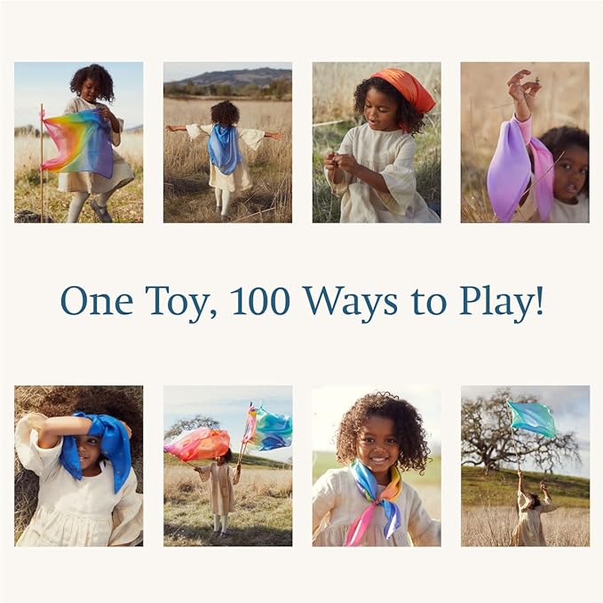 Sarah's Silks Enchanted Mini Playsilks | Creative Waldorf Toys for Open-Ended Play (Starry Night)