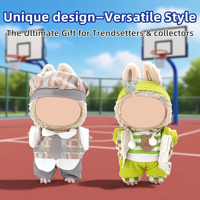 4 Pack—17cm Doll Clothes Set(NO Doll and Shoes) ,Premium Outfit for 15cm/17cm Dolls Accessories Suit,Stylish Adorable Clothes Accessories,Cute Clothes for Dress up Unique Style (Set R)