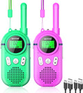 Walkie Talkies for Kids Rechargeable 2 Pack, Providing 48hrs Working Time and Long Range of 3KMs, Best Gift for Kids Aged 3-12 Years