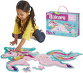 PEACEABLE KINGDOM Shimmery Unicorn Floor Puzzle, 1 EA