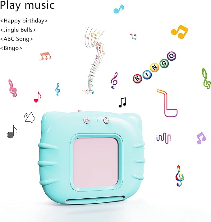 Lapare Audible Learning Toy with Music for Toddler Age 1 2 3 4 5, 520 Sight Words Talking Flash Cards Toy for Girls to Learn Alphabet Number Color Shapes and More
