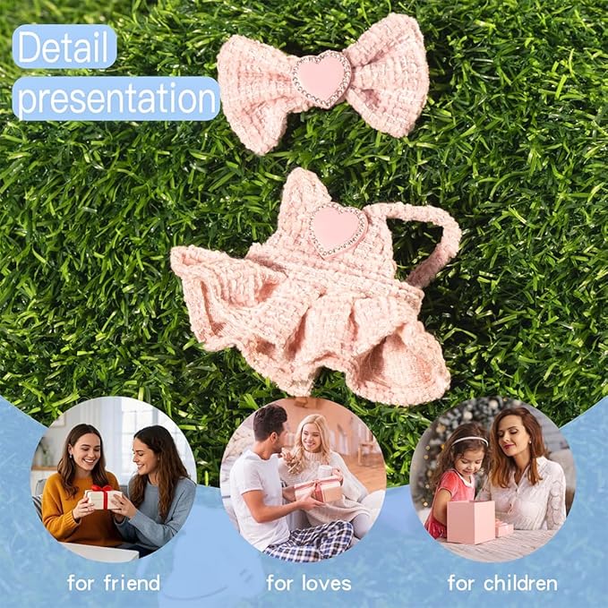 17 cm Doll Clothes - 6.7 Inches Cute Dolls Dress - Accessories for Dolls Cloting, Luxury Chic Doll Cloting,Outfit Stylish Clothes,Gifts for Lovers (Style B)