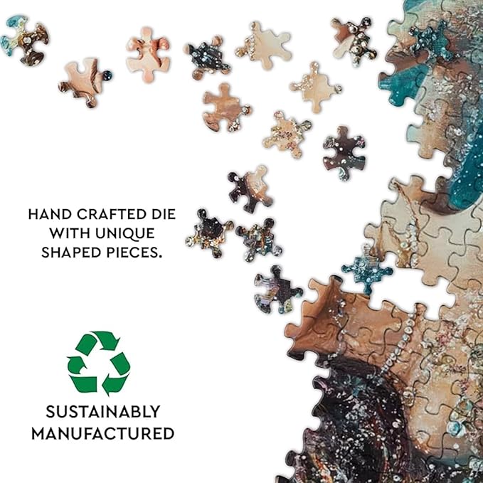 500 Piece Jigsaw Puzzle - Mermaid Under The Sea - Adult Jigsaw Stress Relief Gift Poster Puzzle, Boxed Puzzle Assembly