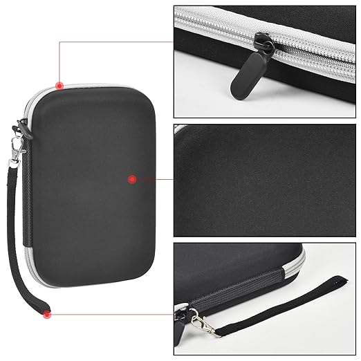 casmilee Case Compatible with Giiker Super Slide Brain Games, Brain Teaser Puzzles Organizer Storage Bag, Flow Slider Puzzle Game Holder (Black)