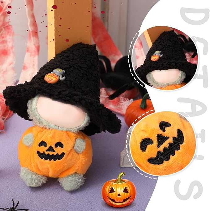 4 Sets 17cm Doll Clothes Outfits Dolls Costume Accessories for Spooky Halloween Dressed up Fashion Handmade Party Favors Decoration Gifts