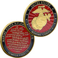 USMC Anniversary Challenge Coin - Marine Corps Commemorative Coin - Eagle Globe Anchor Design - Limited Edition Collectible - United States Marine Corps Veteran Gift