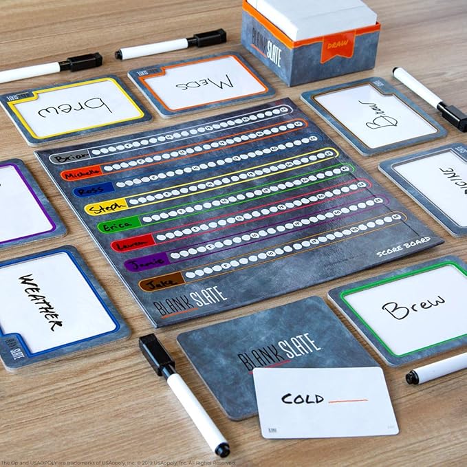 BLANK SLATE™ - The Game Where Great Minds Think Alike | Fun Family Friendly Word Association Party Game, 3 to 8 players, Black-88