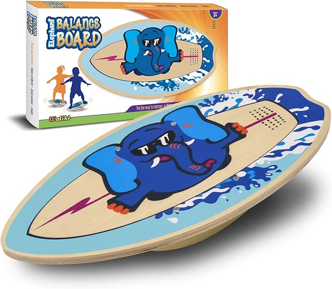 WALIKI Wood Balance Board | Ages 3-8 | Toddlers and Kids |