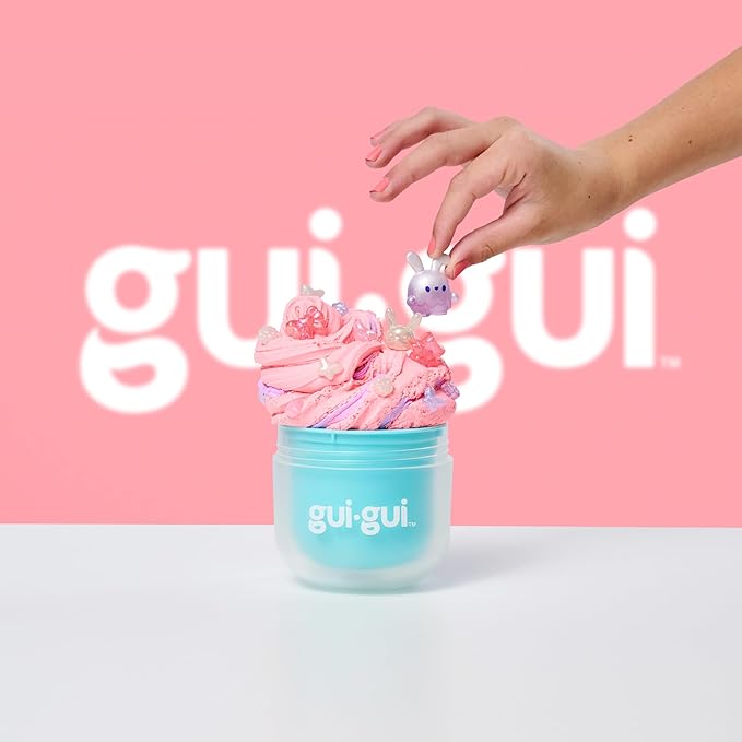 Gui Gui Scented Slime 1 Pack - 5 Step DIY Process to Customize Your Ultimate Slime Glow-Up, Resealable and Reusable Container, ASMR Experience, 13 to Collect Across Season 1 - Styles May Vary