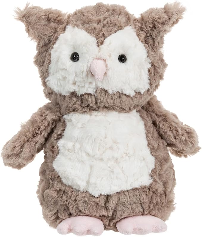 Apricot Lamb Toys Plush Brown Owl Stuffed Animal Soft Cuddly Perfect for Child (Brown Owl,9.5 Inches)