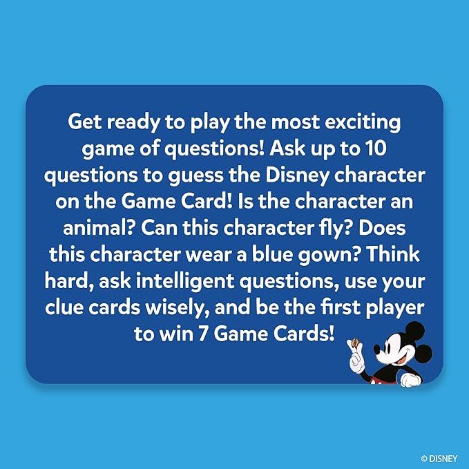 Skillmatics Guess in 10 Disney, Card Game for Girls, Boys, Kids, Teens, Adults, Who Love Cinderella, Mickey Mouse, Moana, Travel Toy, Gifts for Ages 6, 7, 8, 9 and Up