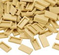 PATIKIL 370 Pcs Flat Blocks Bulk, 1x2 Square Apricot Classic Tiles Smooth Surface Mini Building Blocks Accessories Compatible Bricks Kits for Building Floor Walls Mosaic Pixel Arts