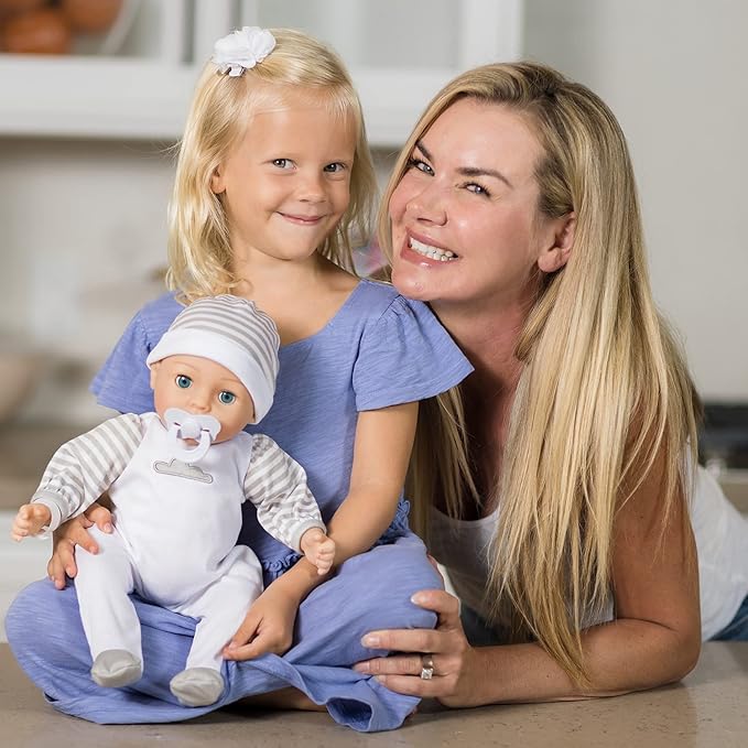 Adora Adoption Babies Collection, 16” Baby Doll with Complete 9-Piece Accessories Includes: Pacifier, Hospital Bracelet, Diaper and More! Birthday Gift for Ages 3+ - Baby Beloved