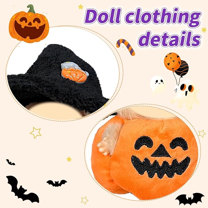 Doll Clothes 17cm/15cm Outfit Set Party Clothes High-End Fashion Outfits Suitable Accessories Christmas Cloak Halloween Premium Clothing 5.91-6.7 inch (No Doll) (01, CUTE02)