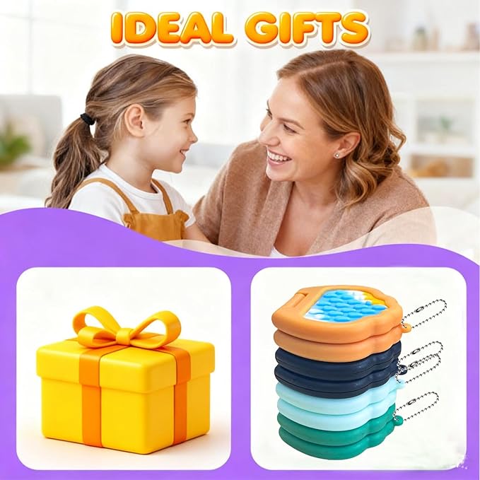 3PC Magnetic Silent Fidget Toys Sensory Toys for Kids with Autism,Fidget for Classroom Must Haves,Magnetic Flip Slider Anxiety Relief Items for ADHD Classroom Treasure Box Toys & Stocking Stuffers