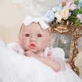 Reborn Baby Dolls Silicone Full Body 19.88in Weighted Real Life Open-Eyes Girl Dolls Lifelike Newborn Baby Soft Body Flexible Limbs Not Vinyl